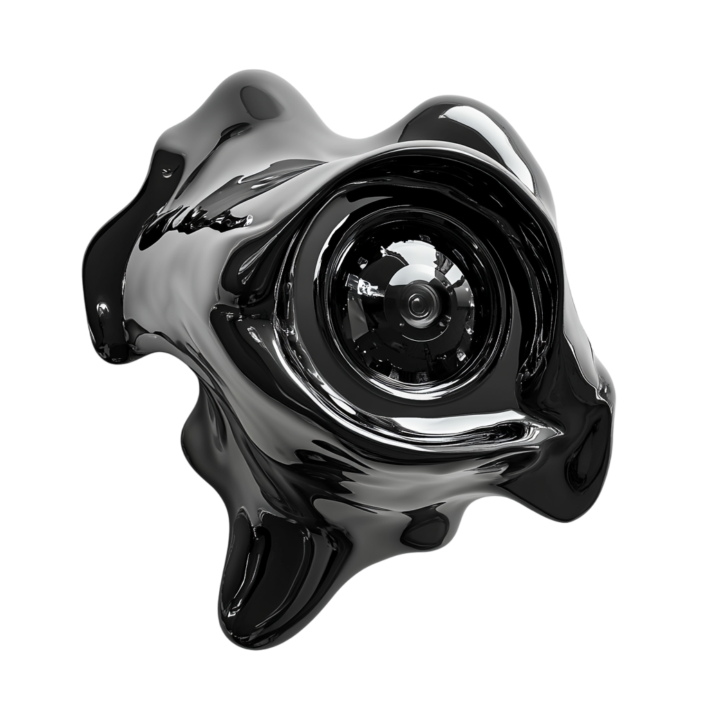 Floating metalic man